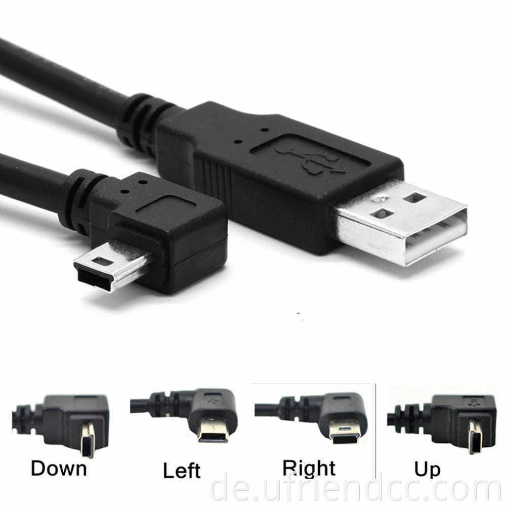 Mini 5P-Datenkabel USB-MP4-T-förmige Schnittstelle V3 Ladekabel